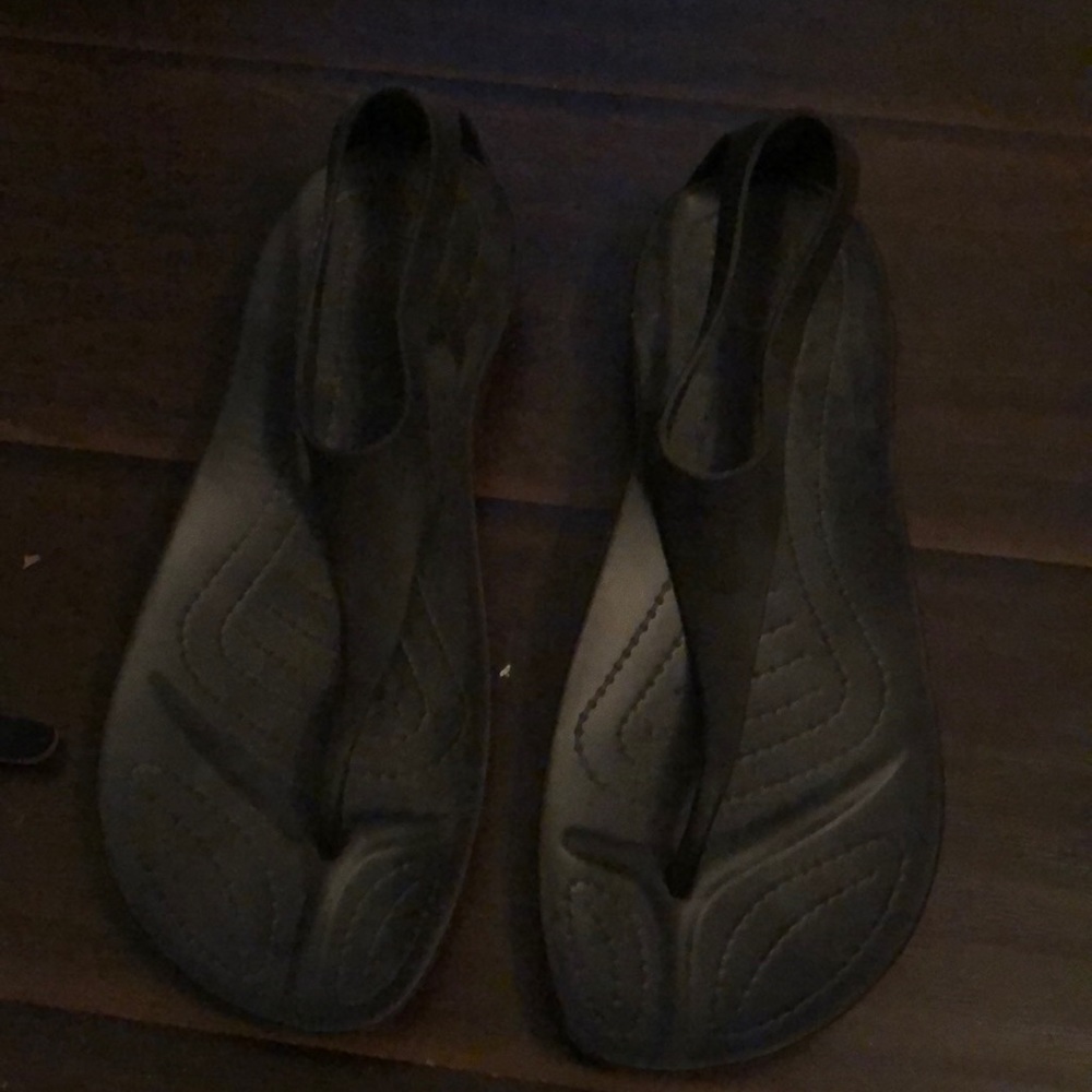 Never worn croc sandals